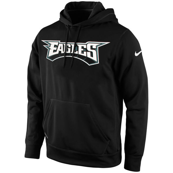 Men Philadelphia Eagles Nike KO Wordmark Performance Hoodie Black